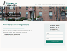 Tablet Screenshot of lenwoodinc.com